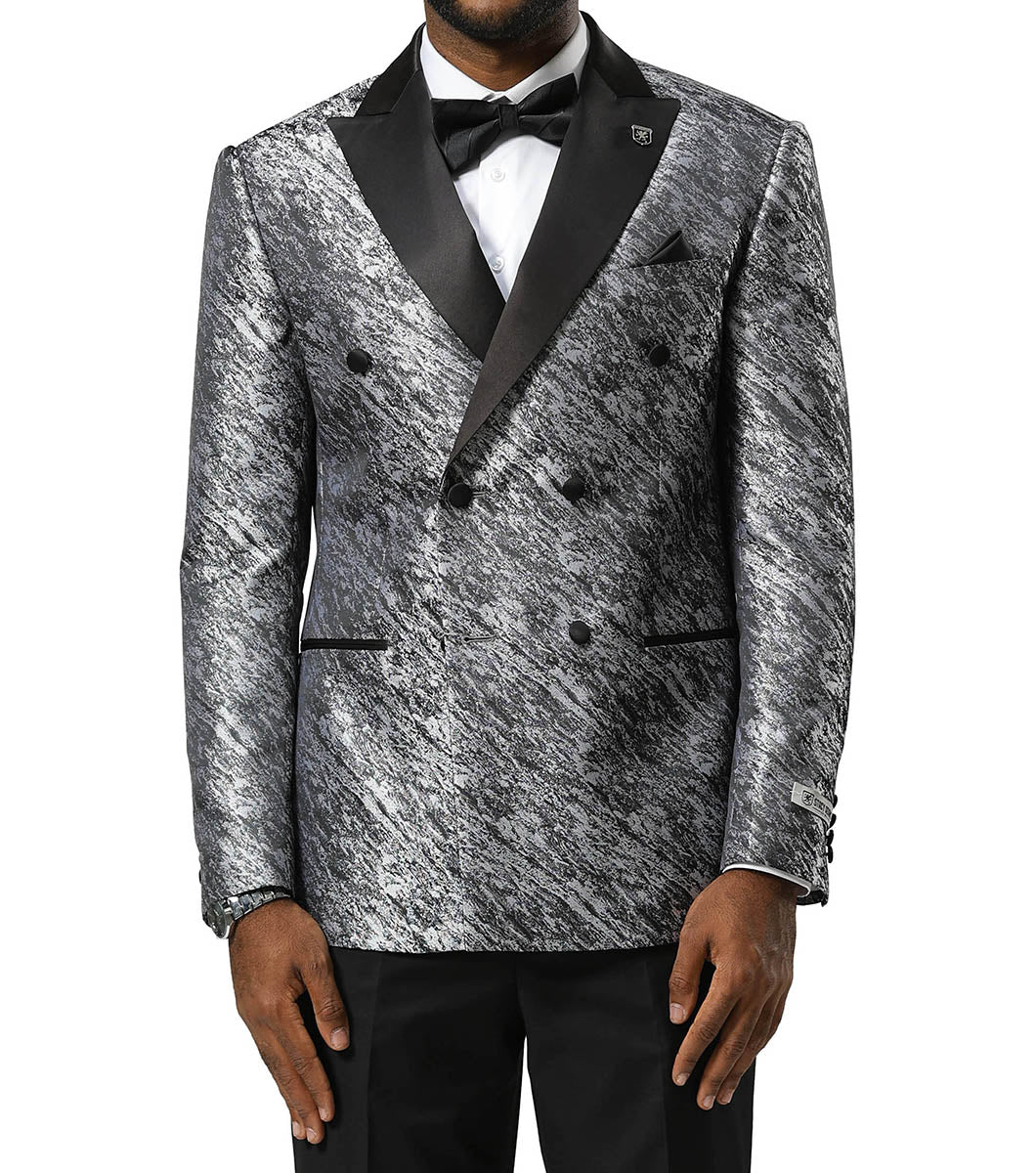 Stacy Adams Waverly Suit Jacket Men’s Suits - Silver