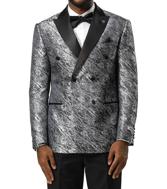 Stacy Adams Waverly Suit Jacket Men’s Suits - Silver