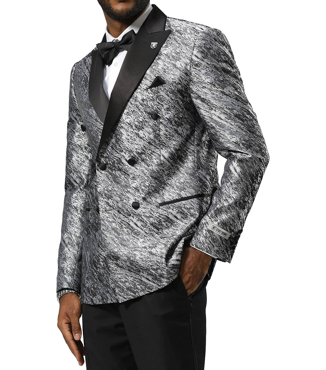 Stacy Adams Waverly Suit Jacket Men’s Suits - Silver