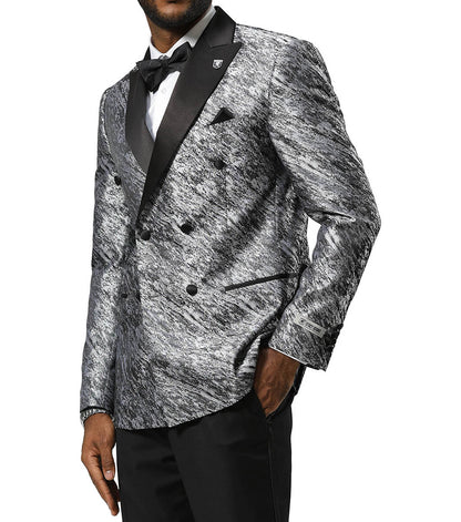 Stacy Adams Waverly Suit Jacket Men’s Suits - Silver