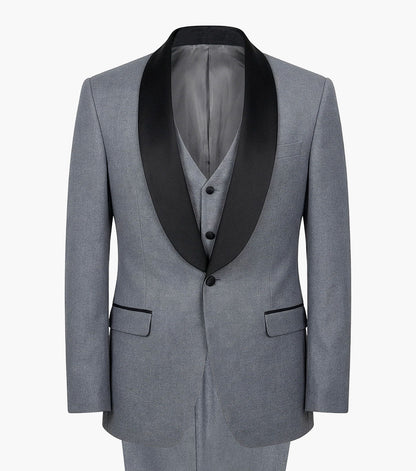 Stacy Adams Calloway 3 Piece Vested Tux Men’s Suits - Gray