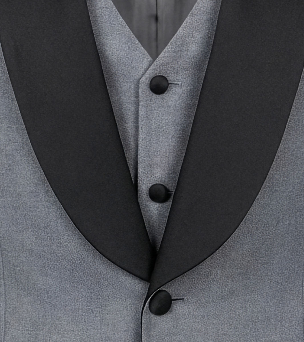 Stacy Adams Calloway 3 Piece Vested Tux Men’s Suits - Gray