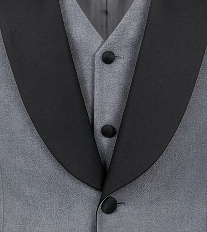 Stacy Adams Calloway 3 Piece Vested Tux Men’s Suits - Gray