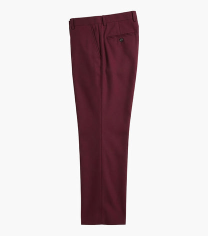 Stacy Adams Calloway 3 Piece Vested Tux Men’s Suits - Burgundy