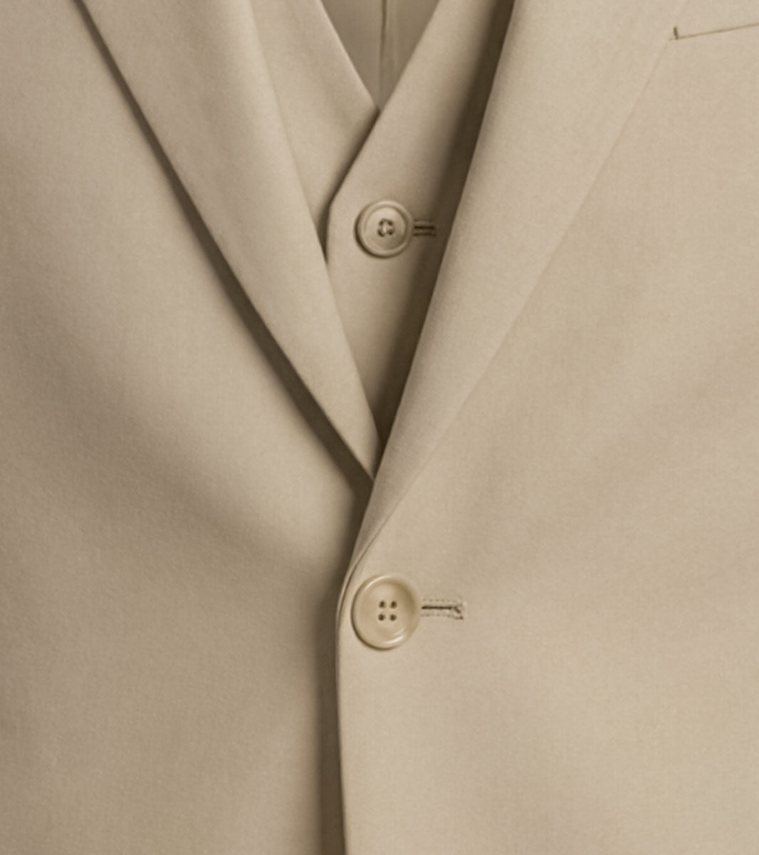 Stacy Adams Hoffman 3 Piece Vested Suit Men’s Suits - Tan
