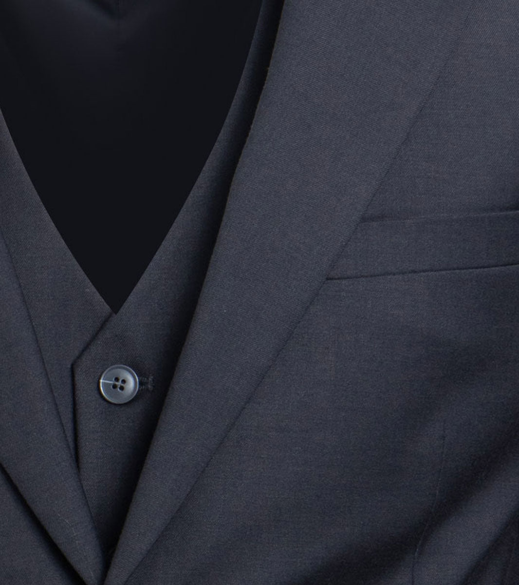 Stacy Adams Hoffman 3 Piece Vested Suit Men’s Suits - Charcoal