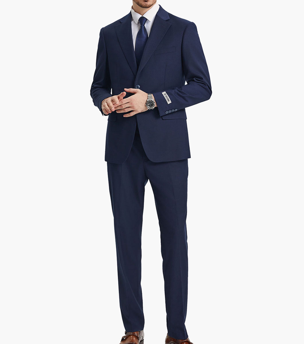 Stacy Adams Hoffman 3 Piece Vested Suit Men’s Suits - Indigo