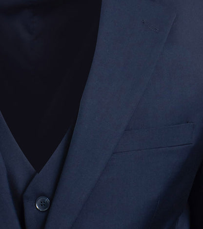 Stacy Adams Hoffman 3 Piece Vested Suit Men’s Suits - Navy