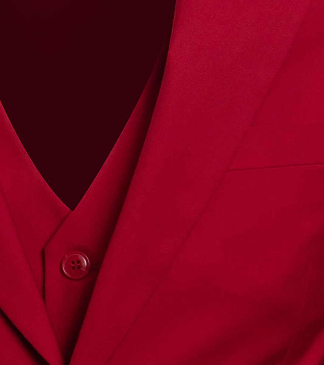 Stacy Adams Hoffman 3 Piece Vested Suit Men’s Suits - Red