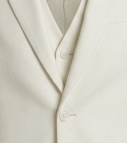 Stacy Adams Hoffman 3 Piece Vested Suit Men’s Suits - Ivory