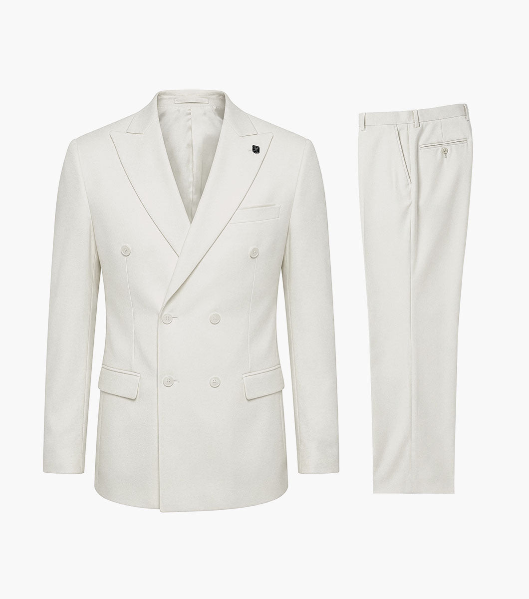 Stacy Adams Hampsten 2 Piece Suit Men’s Suits - Cream