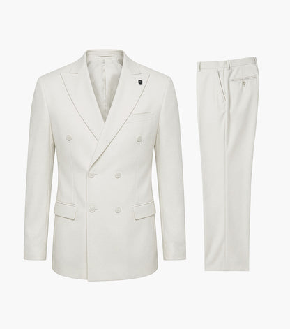 Stacy Adams Hampsten 2 Piece Suit Men’s Suits - Cream