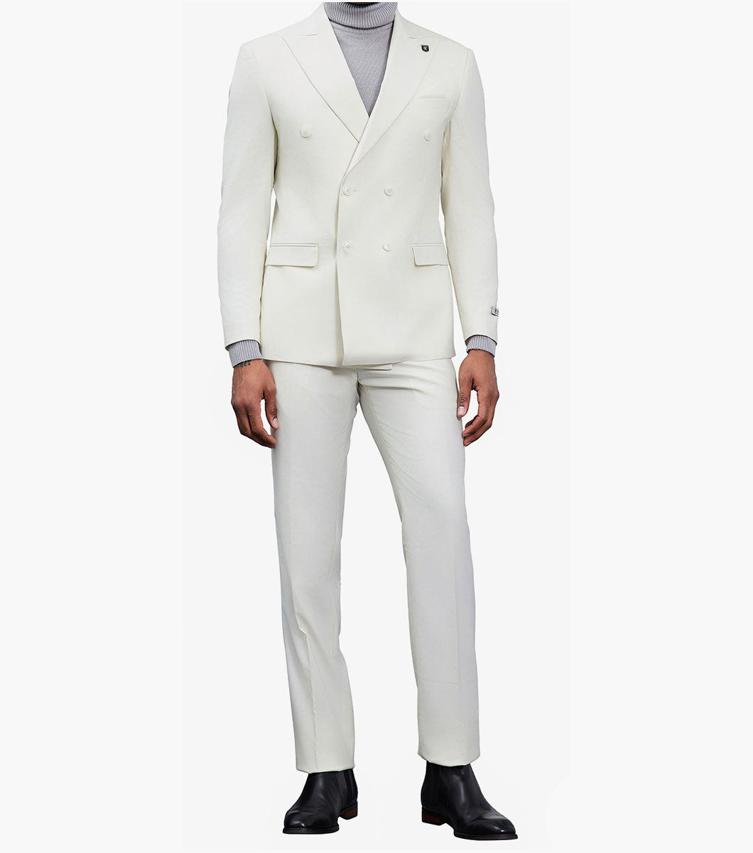Stacy Adams Hampsten 2 Piece Suit Men’s Suits - Cream