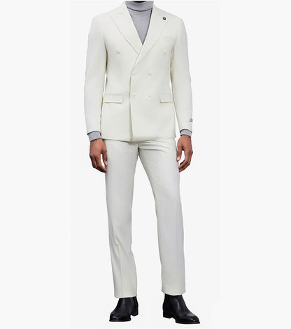 Stacy Adams Hampsten 2 Piece Suit Men’s Suits - Cream