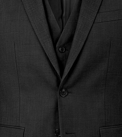 Stacy Adams Shane 3 Piece Vested Suit Men’s Suits - Black