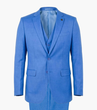 Stacy Adams Shane 3 Piece Vested Suit Men’s Suits - Blue