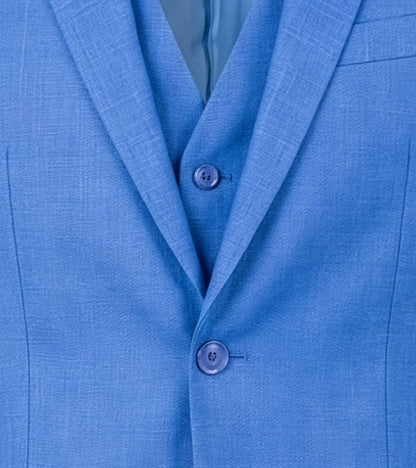 Stacy Adams Shane 3 Piece Vested Suit Men’s Suits - Blue