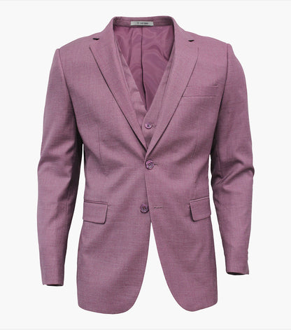 Stacy Adams Shane 3 Piece Vested Suit Men’s Suits - Purple