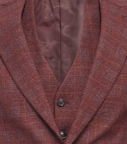 Stacy Adams Pantani 3 Piece Vested Suit Men’s Suits - Red