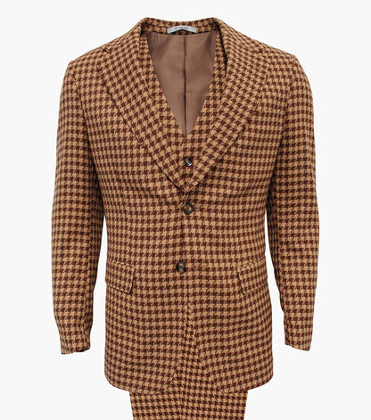 Stacy Adams Anquetil 3 Piece Vested Suit Men’s Suits - Copper