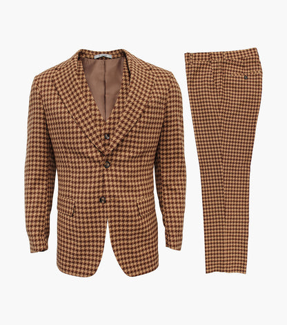Stacy Adams Anquetil 3 Piece Vested Suit Men’s Suits - Copper