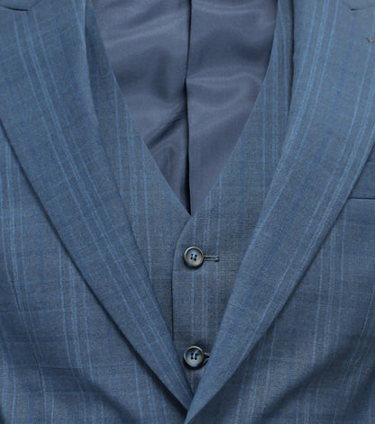 Stacy Adams Coppi 3 Piece Vested Suit Men’s Suits - Navy