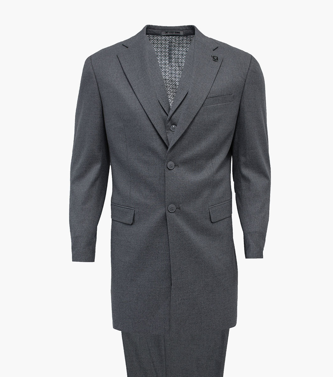 Stacy Adams Hinault 3 Piece Vested Suit Men’s Suits - Charcoal