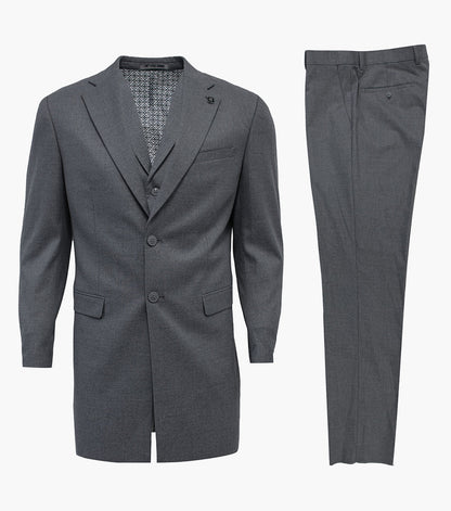 Stacy Adams Hinault 3 Piece Vested Suit Men’s Suits - Charcoal