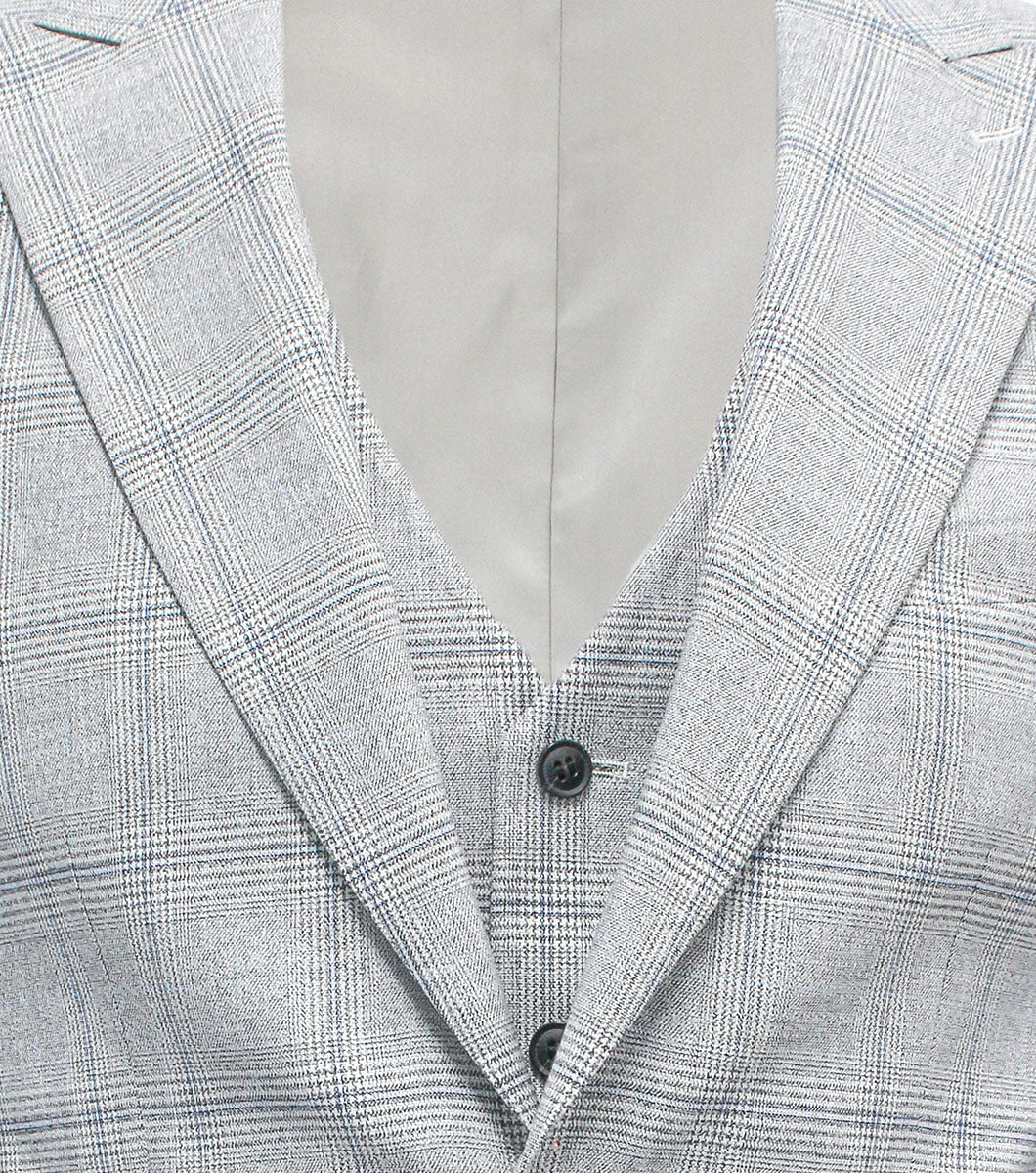 Stacy Adams Cleese 3 Piece Vested Suit Men’s Suits - Light Gray