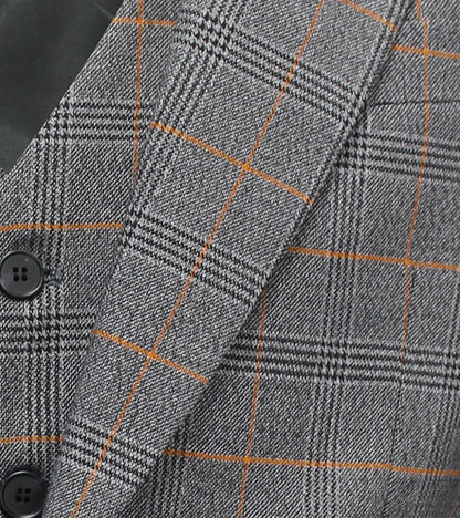 Stacy Adams Crowe 3 Piece Vested Suit Men’s Suits - Gray
