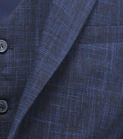 Stacy Adams Neeson 3 Piece Vested Suit Men’s Suits - Navy