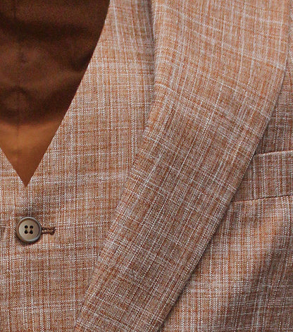 Stacy Adams Willis 3 Piece Vested Suit Men’s Suits - Rust