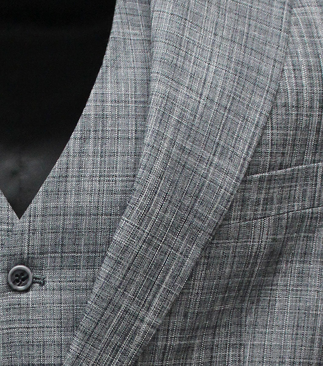 Stacy Adams Willis 3 Piece Vested Suit Men’s Suits - Dark Gray