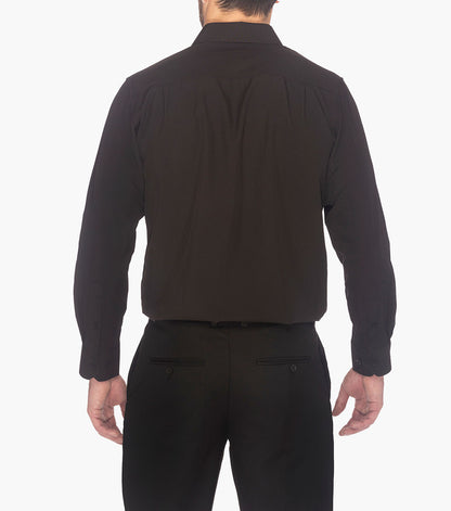 Stacy Adams Sandee Dress Shirt Spread Collar Dress Shirts - Black