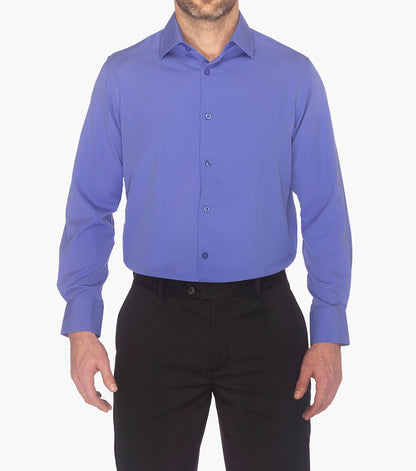 Stacy Adams Sandee Dress Shirt Spread Collar Dress Shirts - Blue