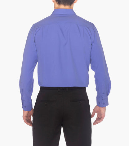 Stacy Adams Sandee Dress Shirt Spread Collar Dress Shirts - Blue