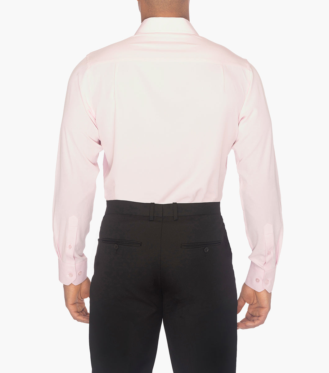 Stacy Adams Sandee Dress Shirt Spread Collar Dress Shirts - Pink Multi