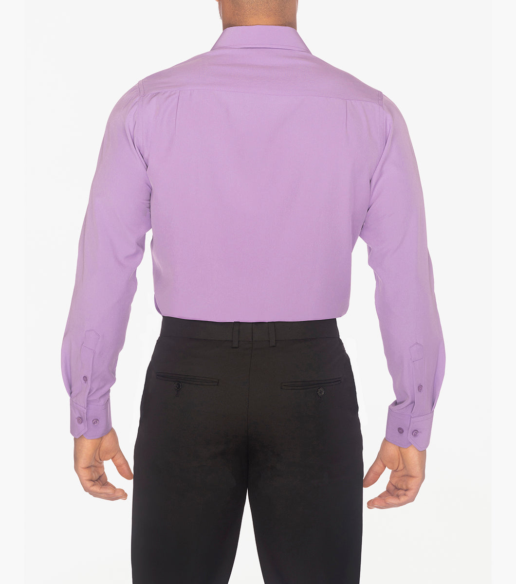 Stacy Adams Sandee Dress Shirt Spread Collar Dress Shirts - Purple