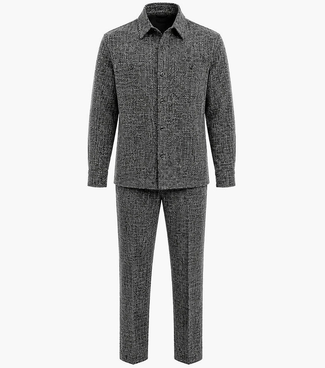 Stacy Adams Christof Pant Set Men’s Casual Wear - Black