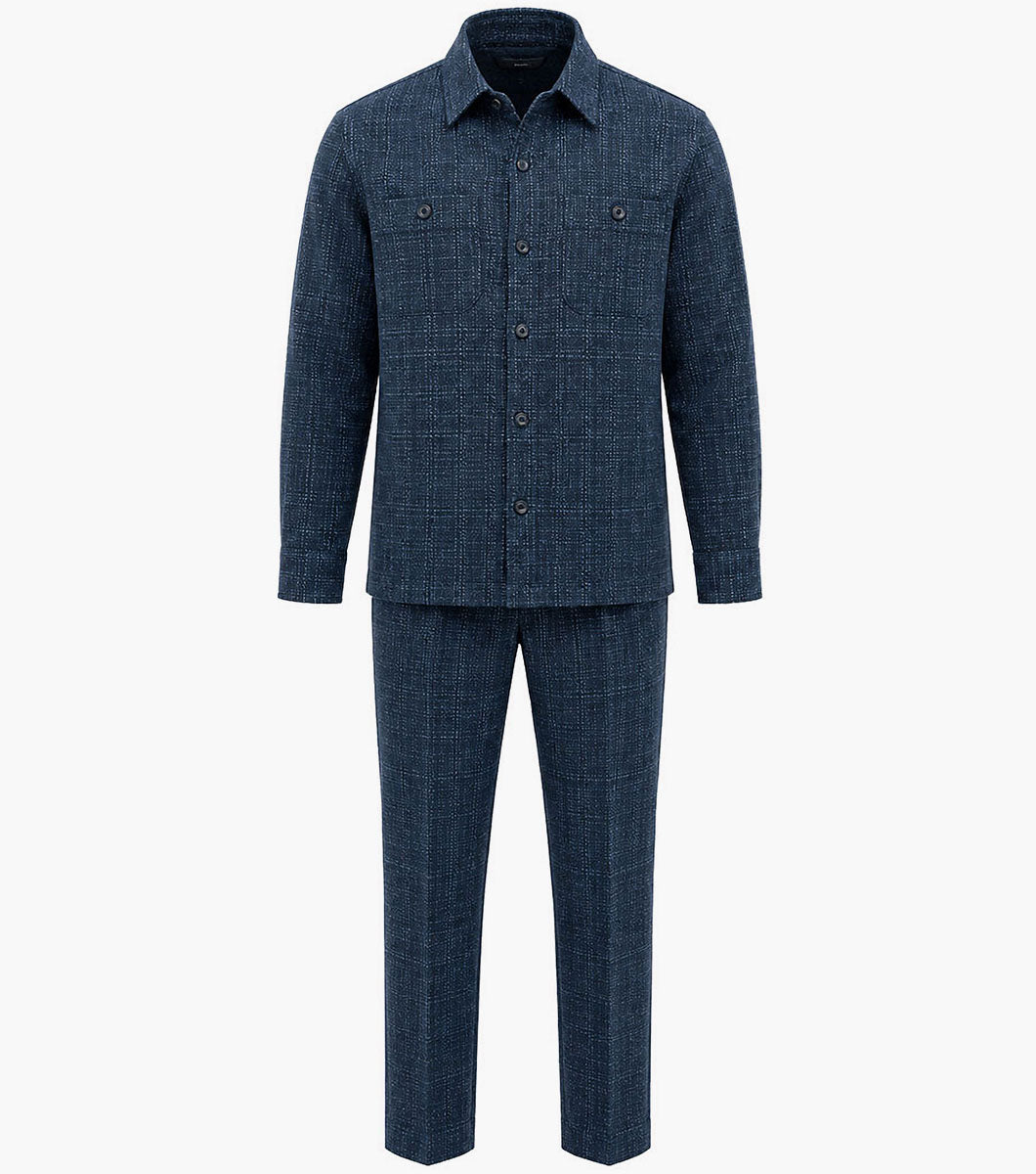 Stacy Adams Christof Pant Set Men’s Casual Wear - Navy