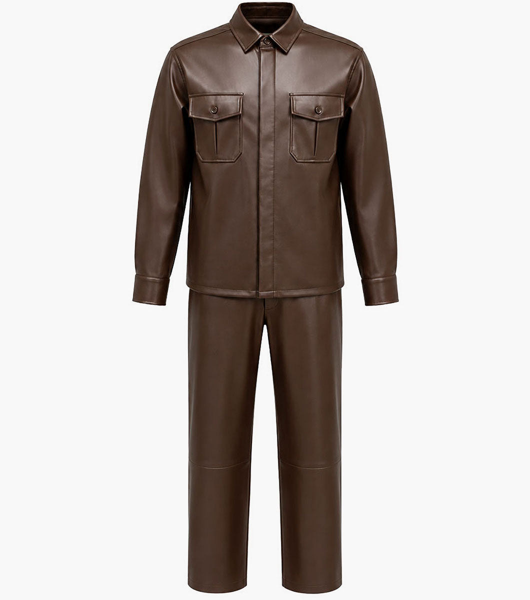 Stacy Adams Finn Pant Set Men’s Casual Wear - Brown