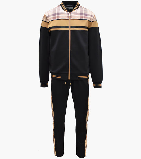 Stacy Adams Wesley Jogger Set Men’s Casual Wear - Black Multi