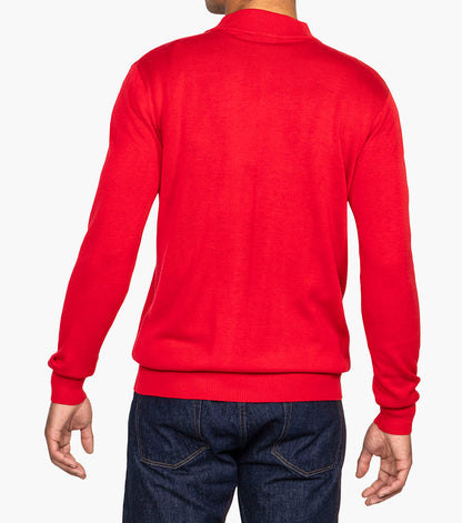 Stacy Adams Asher Mock Neck Sweater Men’s Casual Wear - Red