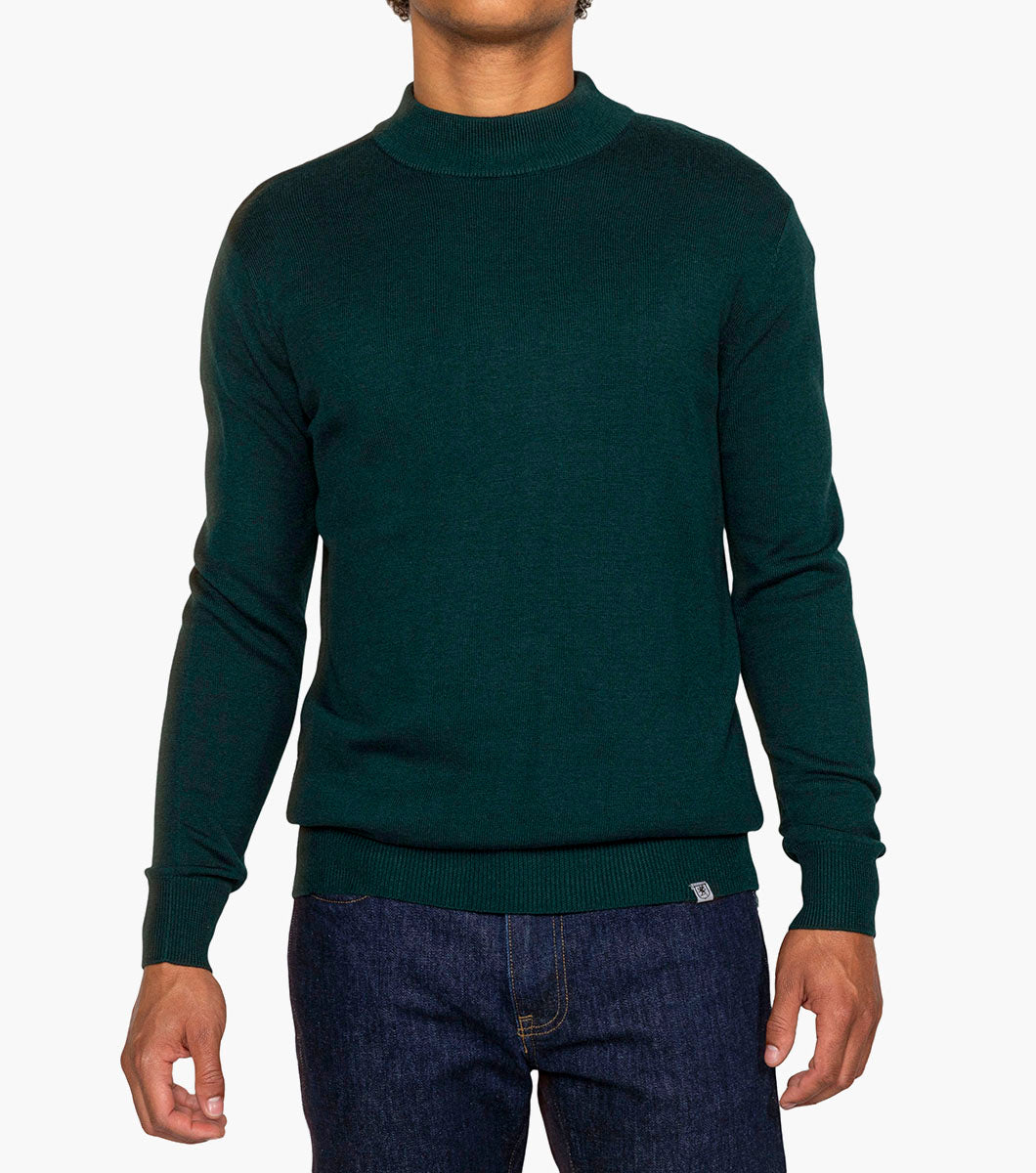 Stacy Adams Asher Mock Neck Sweater Men’s Casual Wear - Green
