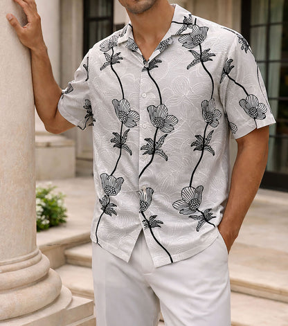 Stacy Adams Declan Button Down Shirt - White