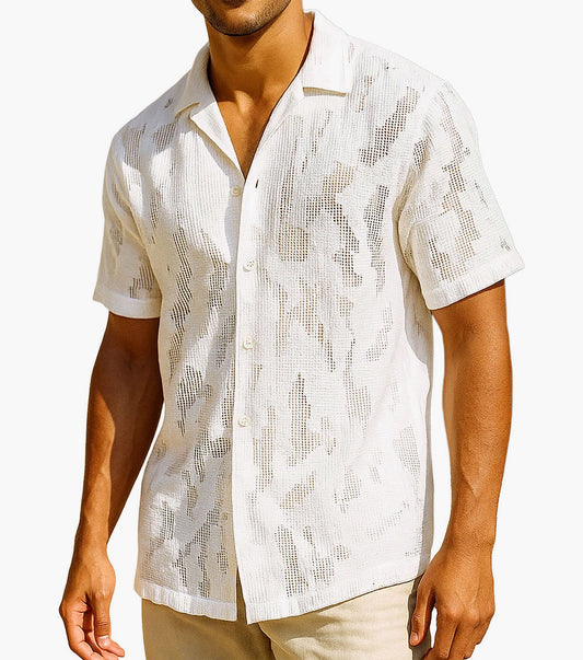 Stacy Adams Vincent Button Down Shirt - White