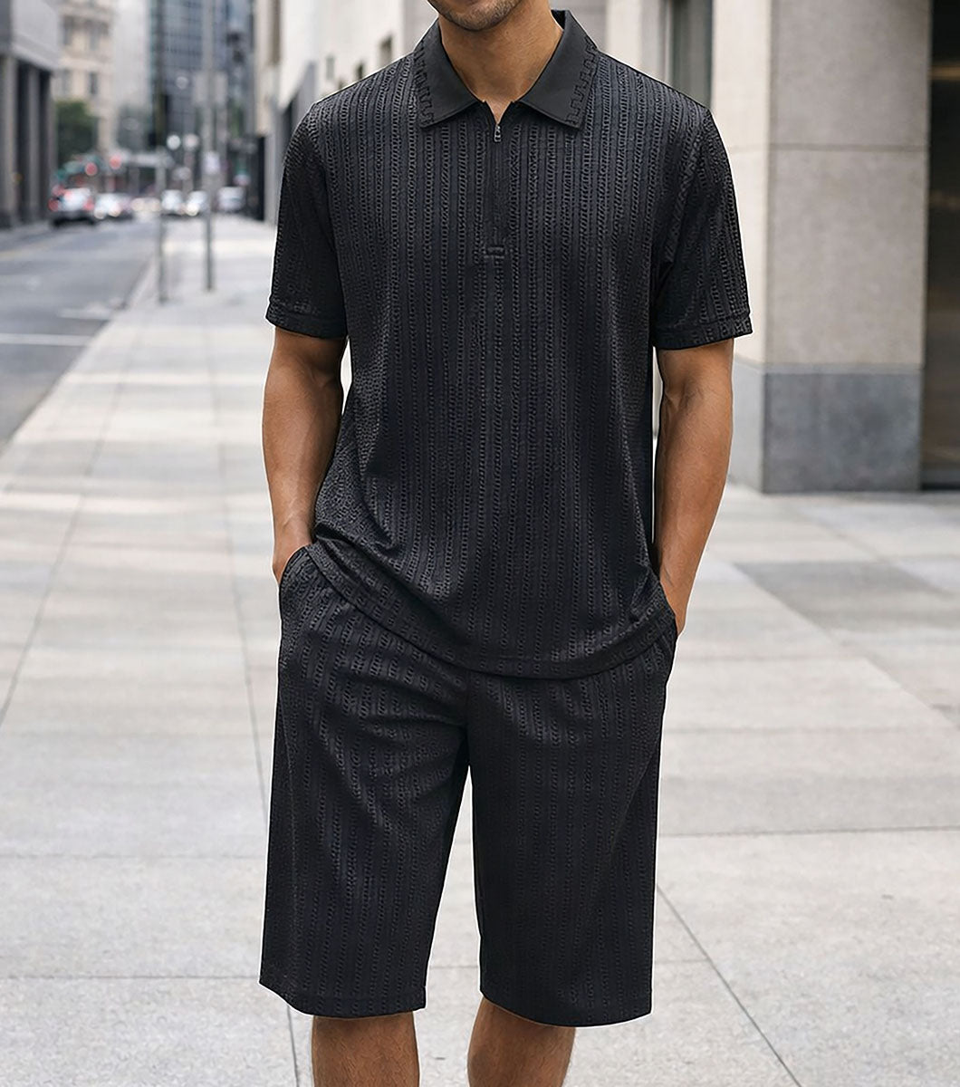 Stacy Adams Kace Short Set Men’s Casual Wear - Black