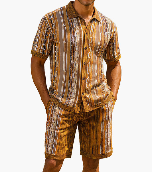Stacy Adams Theo Short Set - Taupe