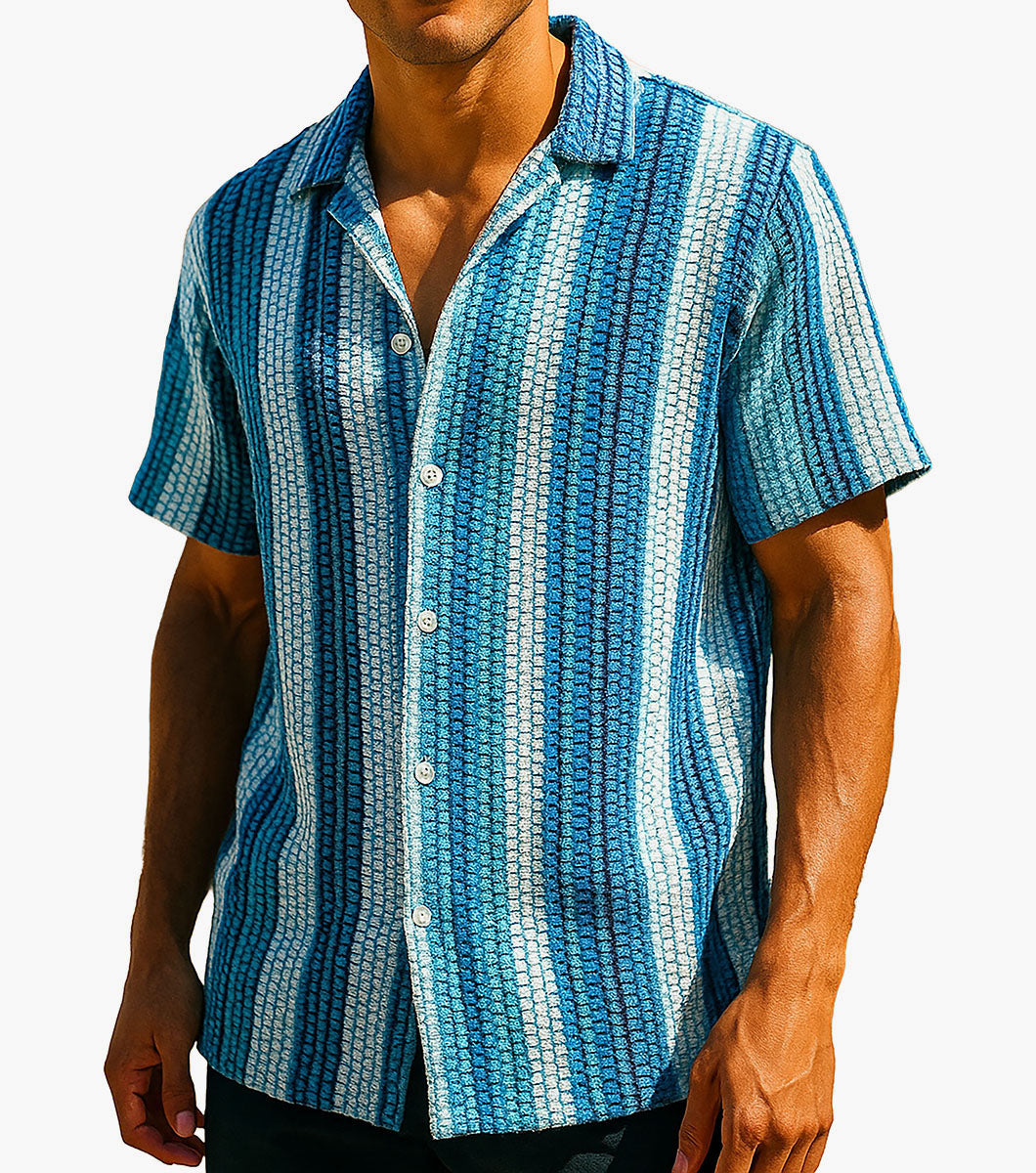 Stacy Adams Bryson Button Down Shirt - Blue
