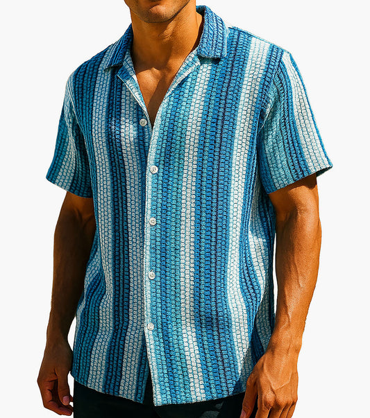 Stacy Adams Bryson Button Down Shirt - Blue